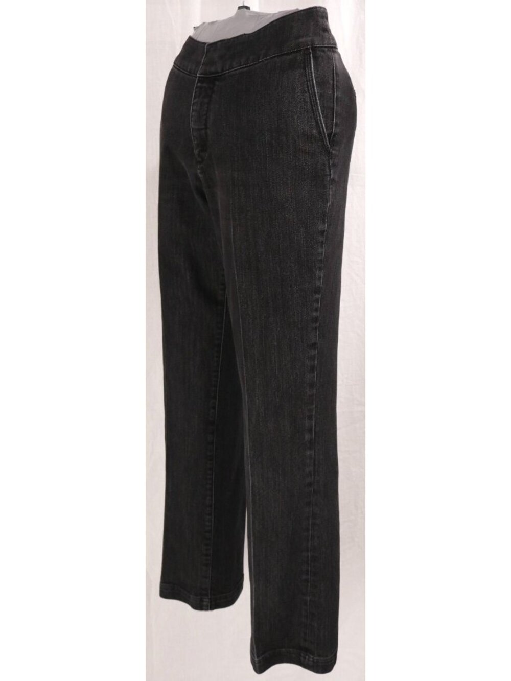 Quiet Luxury Chicos Platinum Jeans Womens 0.5 Reg Black Ultimate Fit Denim VTG - Picture 6 of 10